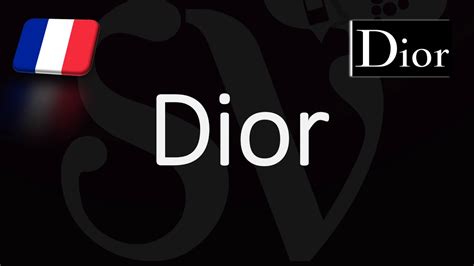 dior name pronunciation|how to pronounce christian dior.